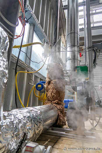 Pilotanlage entnimmt Ammoniak aus Abwasser Test im Neu-Ulmer Klärwerk Steinhäule