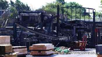Tyneside timber yard fire 'just wouldn't stop' as plumes of smoke seen for miles