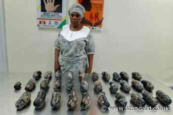 Grandmother arrested over £1m cocaine hidden in plantain peels on London-bound flight
