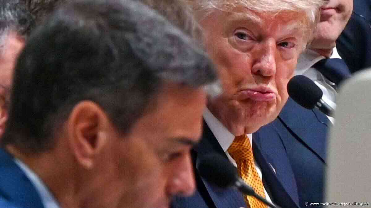 Sánchez spielt Wutrede Trumps über Spanien herunter