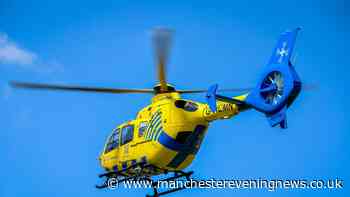 Air ambulance lands in Oldham as emergency services respond to incident