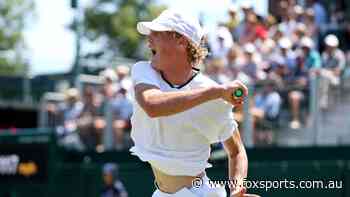 ‘Unfinished business’; Son of a gun Cruz Hewitt is making big strides in the sunshine at Wimbledon