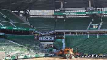 Schreck in Bremen: Tribüne im Weserstadion stürzt teilweise ein