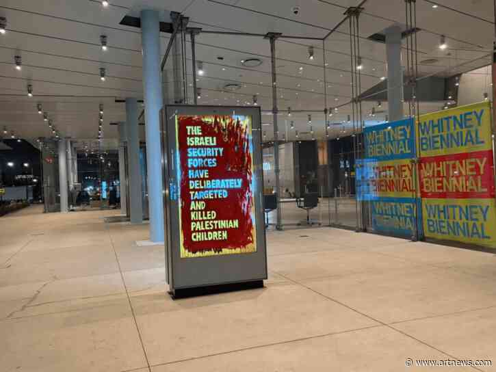 Artist ‘Interrupted’ Whitney Museum’s Displays with Pro-Palestine Messages