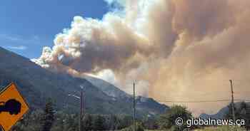Growing B.C. wildfire closes Highway 1, more evacuation alerts issued