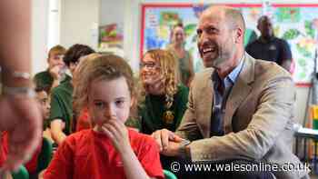 Prince William bursts out laughing as Welsh girl gives him blunt answer