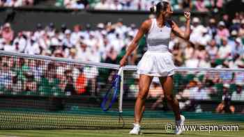 Kostyuk, Noskova set for 1st Wimbledon semifinal