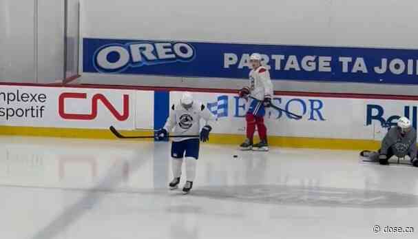 PHOTOS: Brendan Gallagher skates in Brossard… wearing a Canucks jersey