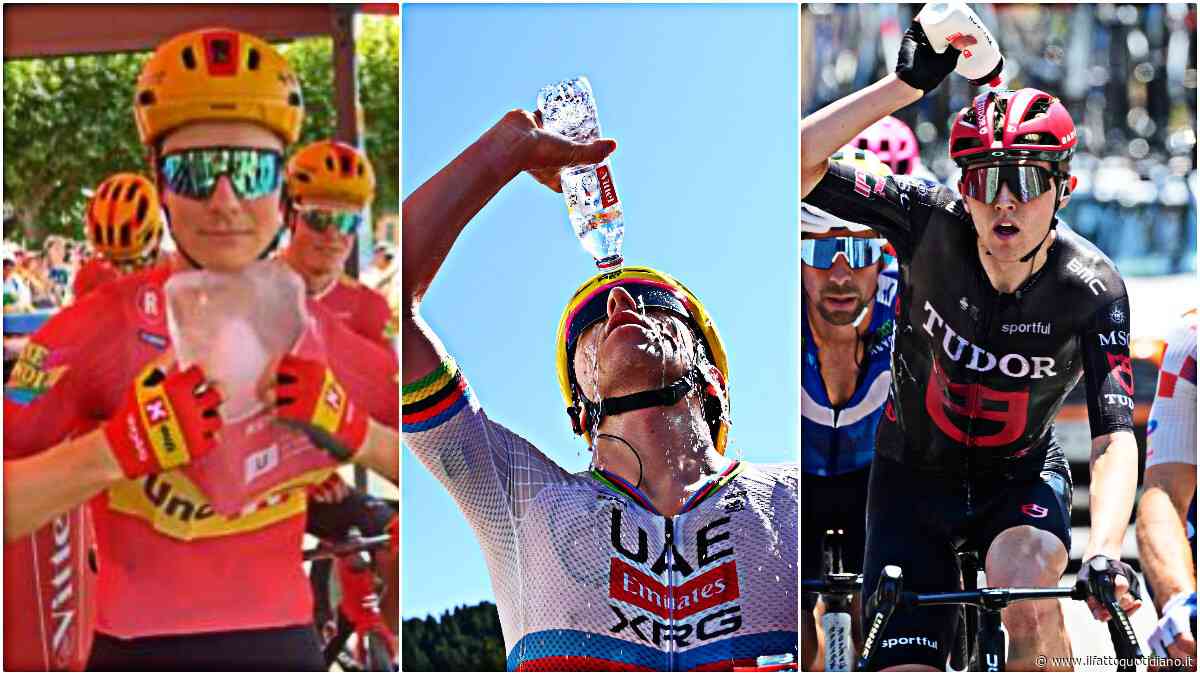Tour de France, polemica durissima per il caldo estremo. I corridori allo stremo: finite le scorte di ghiaccio. Trentin: “Il cambiamento climatico è qui”