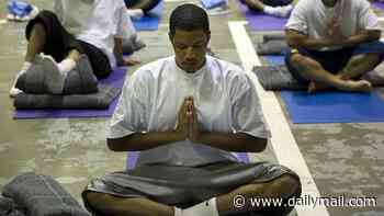 Prisoners are being offered 'woke' yoga classes to help control their behaviour as part of £30,000 contract at taxpayers' expense