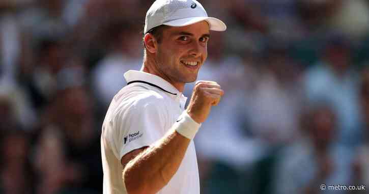 Tim Henman reacts as British wildcard Arthur Fery storms into Wimbledon semi-finals
