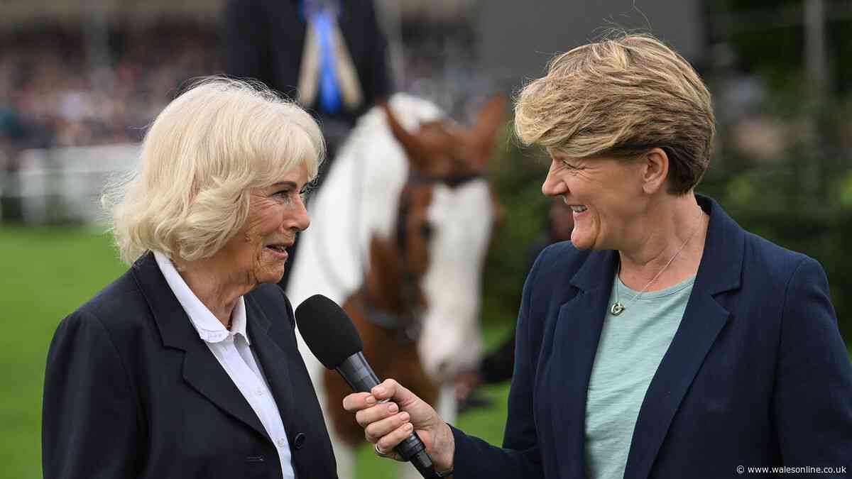 Clare Balding left shocked live on BBC as Queen Camilla surprises Arthur Fery at Wimbledon