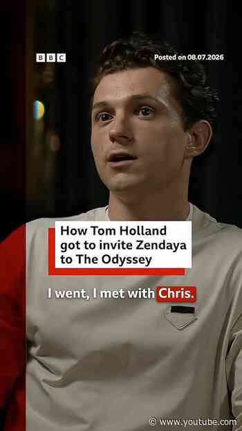 How Tom Holland got to invite Zendaya to The Odyssey. #TheOdyssey #BBCNews