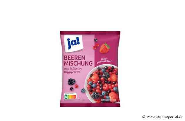 Eurogroup España Frutas y Verduras S.A.U., Paterna, ruft aus Gründen des vorbeugenden Verbraucherschutzes vorsorglich das Produkt "ja! Beerenmischung, 750 g Beutel, MHD: 15.03.2028, L-26085, zurück.