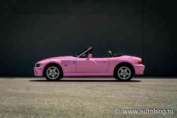 Koop de roze BMW Z3 van een wereldberoemde actrice