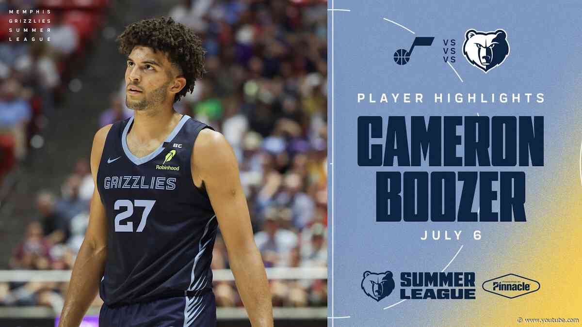 Cameron Boozer Highlights vs. Utah Jazz