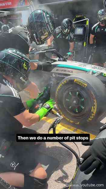 Everyone looks at the drivers 👀 But who actually runs the pit box and the garage? #f1 #mercedesf1