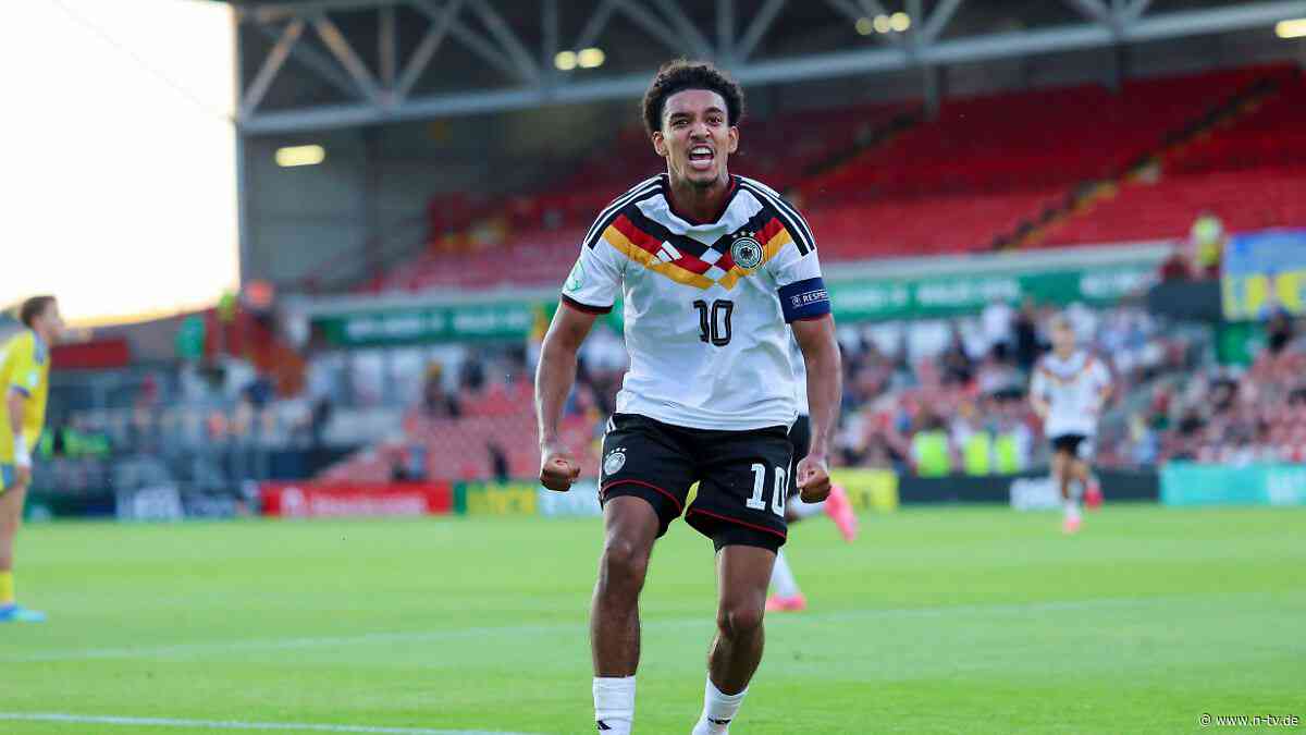 U19 kämpft um den Titel: DFB-Bubis ballern sich mit Last-Minute-Sieg ins EM-Endspiel