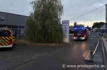FW VG Asbach: Brand in leerstehendem Gewerbeobjekt schnell gelöscht