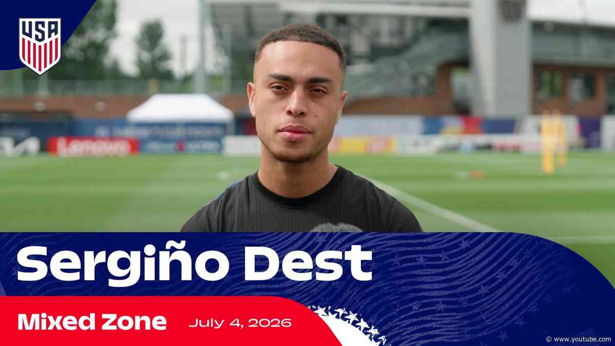 Sergiño Dest on Belgium, USMNT Belief & Balogun | Mixed Zone | 2026 FIFA World Cup