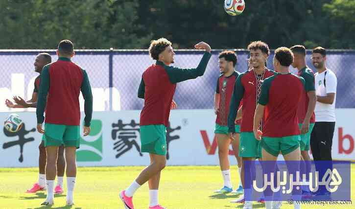 المنتخب يجري آخر تدريب ببوسطن