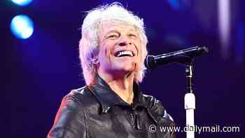 Jon Bon Jovi, 64, marks comeback as he returns to the stage four years after throat surgery derailed his career