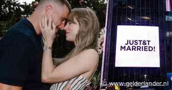 Swifties betalen 25 dollar voor afval verzameld rondom de trouwlocatie van Taylor