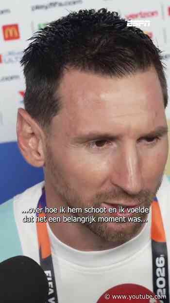 Een opgeluchte Lionel Messi na de WK-ontsnapping tegen Egypte 🇦🇷🗣️