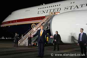 Trump denies security fears behind change of plane in UK
