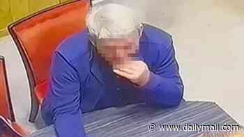 Moment 'wannabe thief swallows £35,000 engagement ring before being forced to regurgitate it'