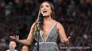 State of Origin anthem singer bursts into tears as she explains why horror show wasn't her fault
