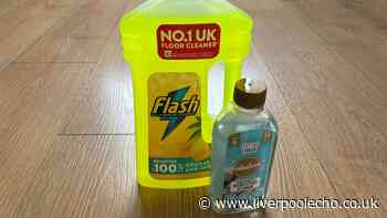 I cleaned my floor with Flash and Fabulosa — one worked better