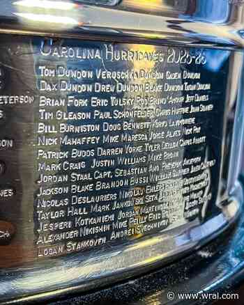 53 Carolina Hurricanes have their names engraved on Stanley Cup for this season. Who are they?