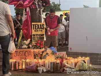 Hundreds gathered in east Houston have clear message to ICE: Get out