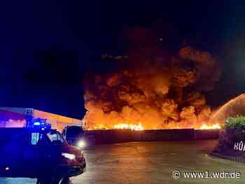 Swisttal: Brand in Abfallverwertungsanlage