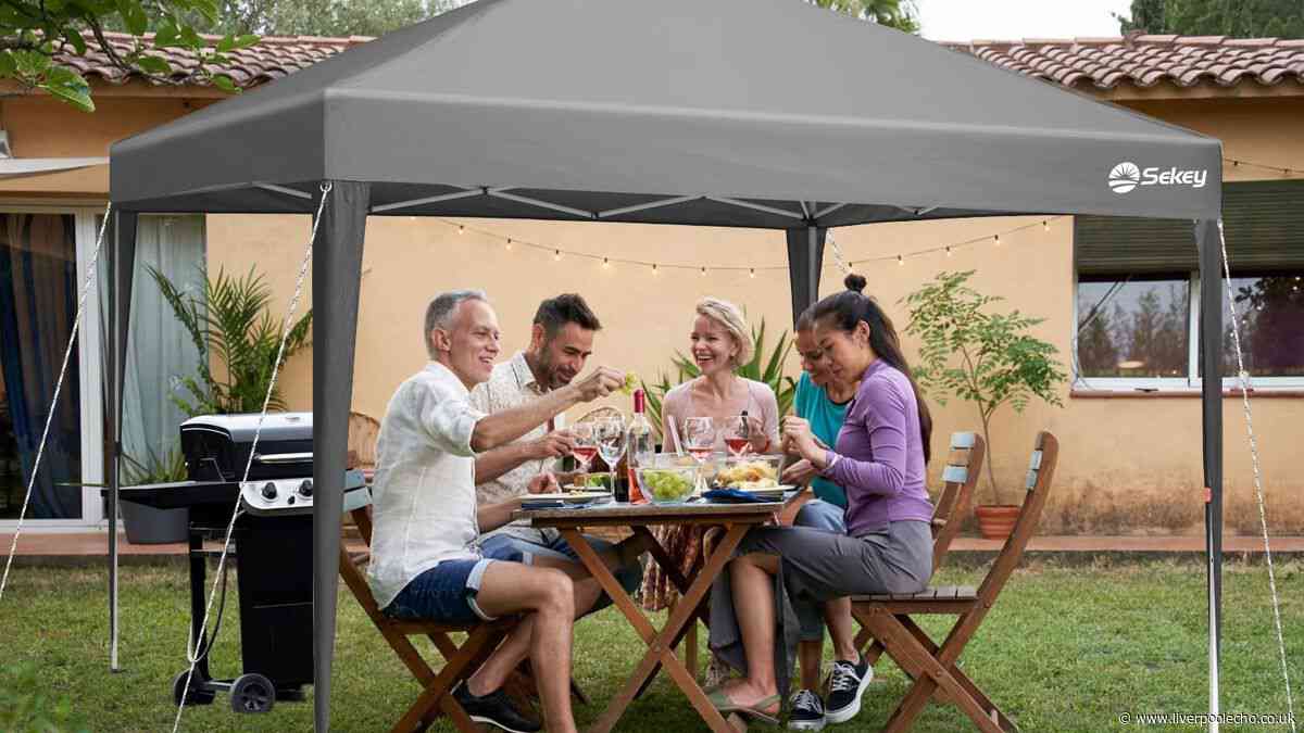 'Easy to assemble' pop-up gazebo now £46 ideal for heatwave and World Cup parties