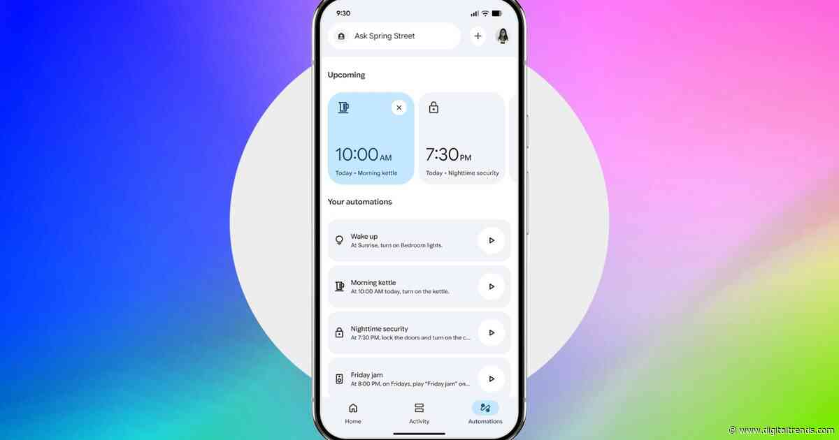 Google Home’s latest update makes it easier for you to start using automations