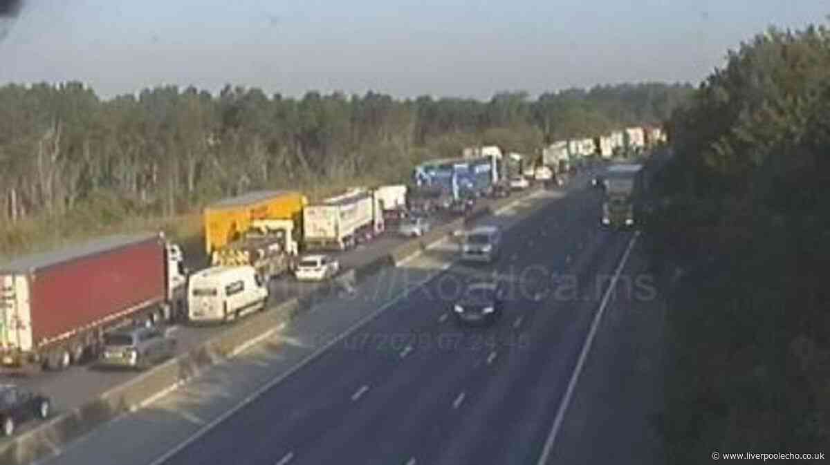 M6 traffic disruption live as drivers face two-hour delays