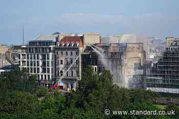 Firefighters tackle blaze at historic building on Edinburgh’s Princes Street