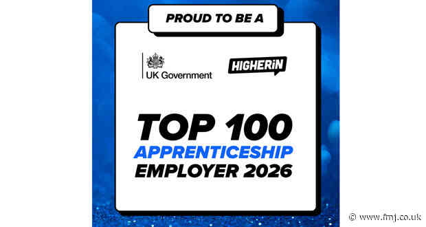 Compass moves up the Top 100 Apprenticeship Employers rankings