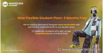 MARVELOUS DESIGNER EXPANDS STUDENT PLAN, ADDS LIMITED THREE-MONTH FREE OFFER
