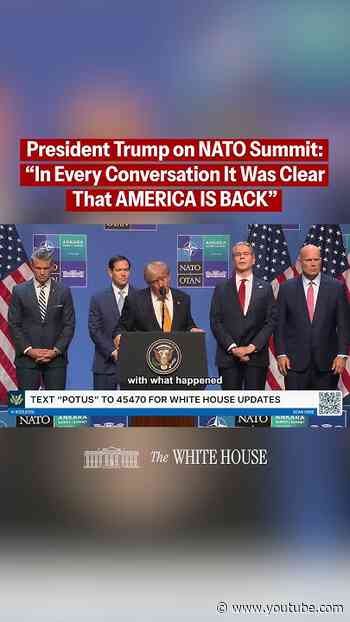 2026 NATO Summit: America is RESPECTED AGAIN on the world stage like never before. 🇺🇸