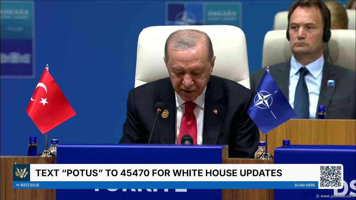 President Trump Participates in a NATO Leaders' Working Session