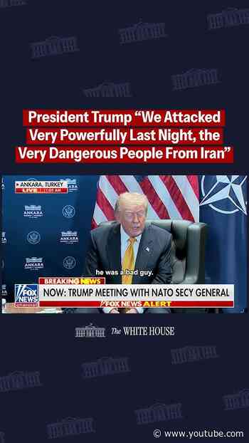 President Donald J. Trump provides an update on U.S. Forces retaliatory strikes against Iran.