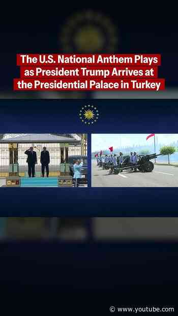 President Donald J. Trump Arrives at the Presidential Palace in Turkey Ahead of NATO Summit