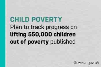 Plan to track progress on lifting 550,000 children out of poverty published