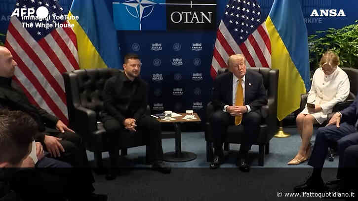 Doppio lapsus di Trump al vertice Nato, l’Iran diventa la “Repubblica islamica del Giappone”. Poi scambia Zelensky con Putin