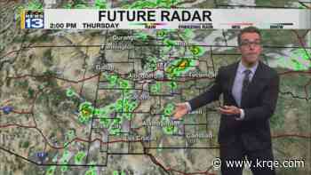 Fewer storms with heat ramping up around New Mexico