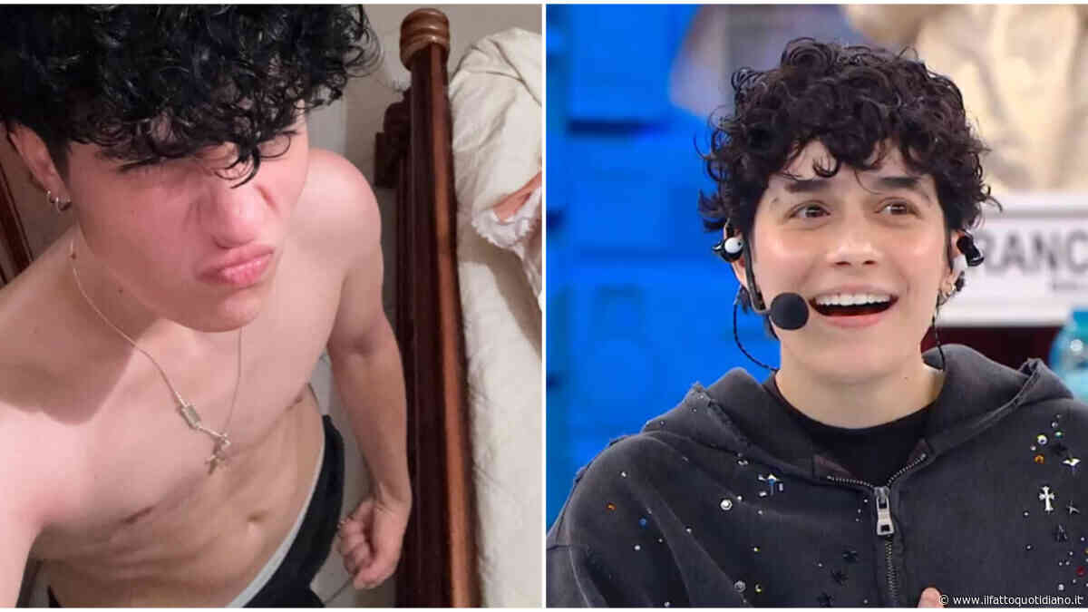 “La mente in burrasca, ma il cuore pulito. Questo sono io”: la foto a petto nudo di Senza Cri di “Amici” e il messaggio per le persone non binarie