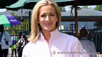 Gabby Logan's fresh pink Wimbledon look is the key to chic heatwave dressing